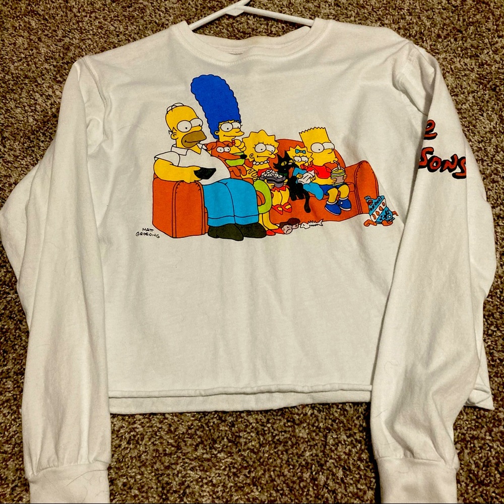 Simpsons crop top size small